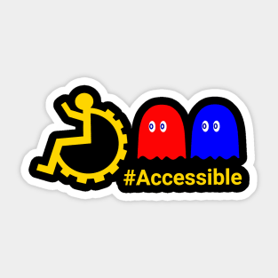 #Accessible Pacman Sticker